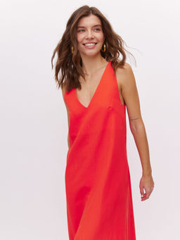 Платье миди с вырезом на спинке - TO BE ONE фото 4