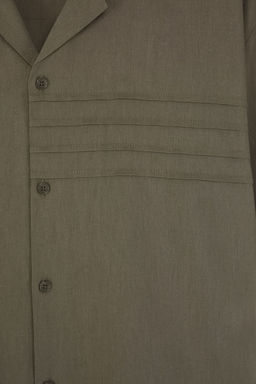 TRENDYOL MAN Limited Edition Haki Regular Fit Keten Kar?s?ml? Gomlek TMNSS25GO00038 - Trendyolmilla фото 6