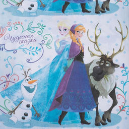 Постельное бельё 1,5 сп Сказка Холодное сердце , размер 143х215 см, 150х214 см, 50х70 см -1 шт., 100% хлопок, бязь 125 г/м2 - Disney фото 3