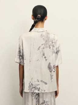 Блузка из вискозы с цветочным принтом / Zarina  фото 5