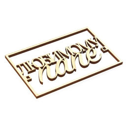 Цена за 5 шт. Топпер для торта «Любимому папе», деревянный, 94х59