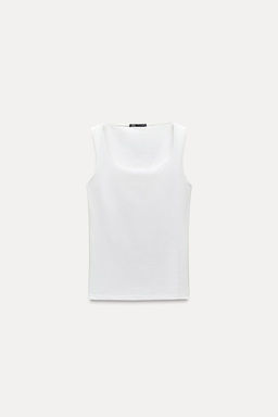 WIDE STRAP POLYAMIDE VEST TOP - Zara фото 25