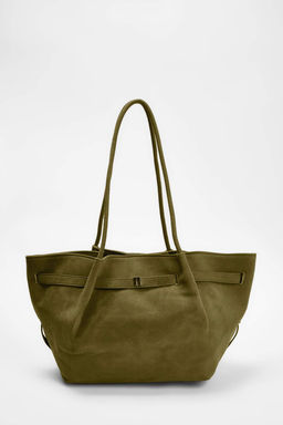 Haki Suet Kad?n Midi Omuz Cantas? TAKSS26OC00003 - Trendyolmilla фото 2