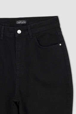 Lina Comfort Mom Fit Высокая удобная посадка Легкие джинсовые брюки с тонкой талией длиной до щиколотки - Defacto фото 9