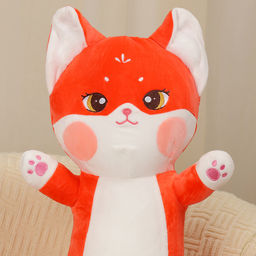 Мягкая игрушка-подушка «Дерзкий кот», 80 см, цвет красный