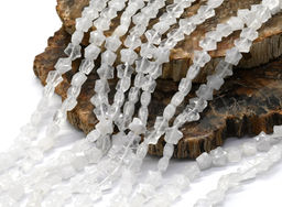 Бусины для творчества Звезды из горного хрусталя 8*8мм с гранями, 37см, 49 бусин Радуга камня