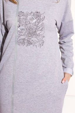 Платье AMORI 9454 серое  фото 3