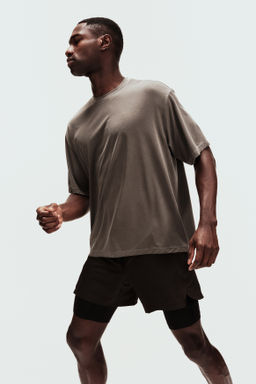 Camiseta de deporte boxy con DryMove Loose Fit - H&m фото 8