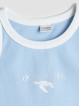 Bisiklet Yaka Nak??l? K?z ?ocuk Atlet