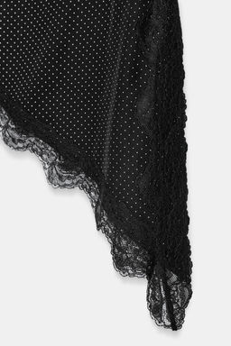 ZW COLLECTION ASYMMETRIC POLKA DOT TOP - Zara фото 8