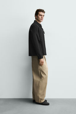 SOBRECAMISA REGULAR FIT BOLSILLOS / Negro - Zara фото 4