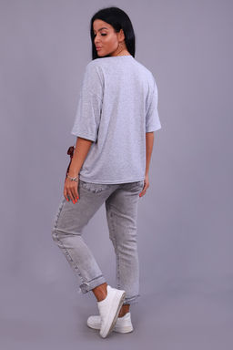 Футболка Натали 24884 оверсайз из кулирки пенье с лайкрой фото 15