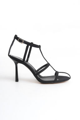 Trendyol Shoes Siyah Bilekten Baglamal? Ince Bantl? Kad?n Topuklu Sandalet TAKSS25TO00071 - Trendyolmilla фото 7
