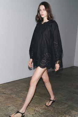 ZW COLLECTION EMBROIDERED BLOUSE - Zara фото 6