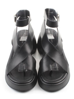 08-XT148-011 BLACK Босоножки женские (натуральная кожа)