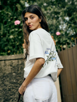 Футболка оверсайз с принтом / Zarina