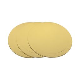 S-CHIEF PDC-0011 Подложки под торт 30 см 3.2 мм 3 шт. под золото/белый жемчуг