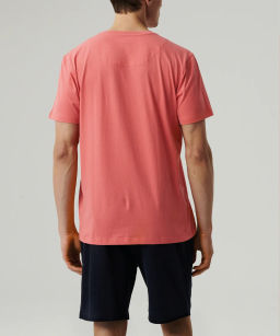 ATLANTIC NMP-379E Пижама мужская Solid коралловый + темно-синий  фото 3