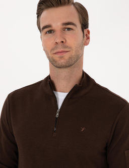 Koyu Kahverengi Regular Fit Sweatshirt - Cacharel фото 2