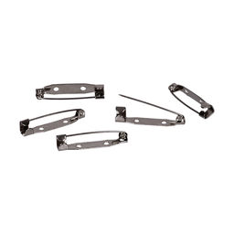 Zlatka Заготовки для броши DC-311/5 3 см 5 шт №03 под черный никель