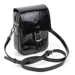 Женская кожаная овальная сумка через плечо 0116-1 - Cidirro фото 2