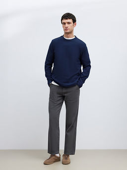 Bisiklet Yaka Uzun Kollu Erkek Ti??rt