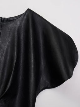 Платье миди из искусственной кожи / Zarina