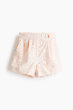 Broderie anglaise cotton shorts