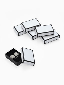 Набор коробочек подарочных 6 шт. под набор «Стиль», 5×8 см, цвет чёрно-белый (10901367)
