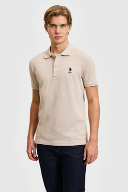 Erkek Slim Fit Polo Yaka Ta_ Basic Ti__rt