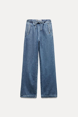 Z1975 HIGH-WAIST WIDE-LEG JOGGER JEANS - Zara фото 17