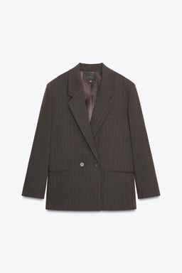 OVERSIZE PINSTRIPE BLAZER - Zara фото 6