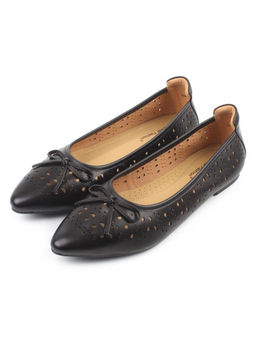 06-7388-66A BLACK Туфли летние женские "Лодочки" (натуральная кожа)