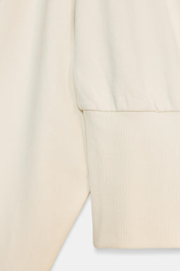 ASYMMETRIC COTTON SWEATSHIRT - Zara фото 14