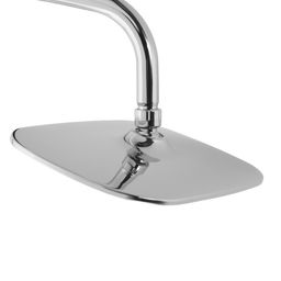 Душевая система ZEIN Z1005, тропическая и ручная лейка 3 режима, шланги, стойка, мыльница, хром