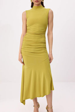 Yag Yesil K?rm?z? Etek Ucu F?rf?r Detayl? Orme S?k Abiye Gece Mezuniyet Elbisesi TPRSS25EL00005