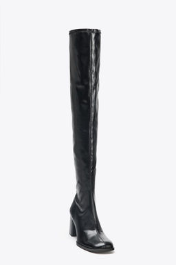 HIGH-LEG HEELED BOOTS - Zara фото 5