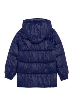 Синее пальто с капюшоном для мальчика - U.s. polo assn фото 2