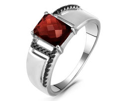 Кольцо, гранат , шпинель, Анфиса