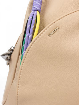 LACCOMA рюкзак Кэрри-L815-бежевый эко кожа хлопок