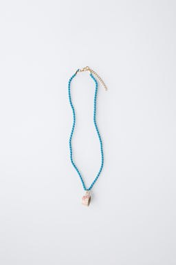 CERAMIC CUP CORD NECKLACE