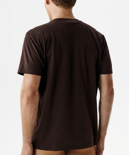 ATLANTIC NMT-033 Футболка пижамная мужская T-Shirt коричневый  фото 3