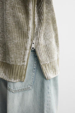WASHED ZIPPER SWEATER - Zara фото 5