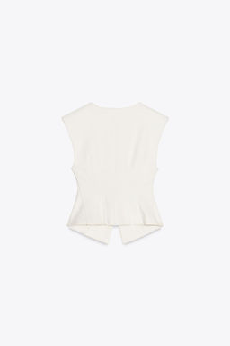 INTERLOCK SLEEVELESS TOP - Zara фото 6
