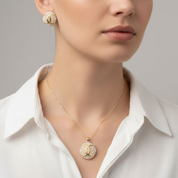 Комплект колье+серьги Fiore Luna