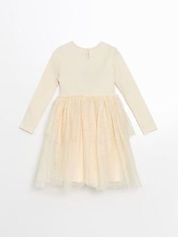 Katkat T?ll? K?z ?ocuk Elbise