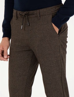 Kahverengi Slim Fit Kanvas Pantolon - Pierre cardin фото 6