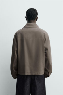 TWILL TEXTURED OVERSHIRT - Zara фото 3