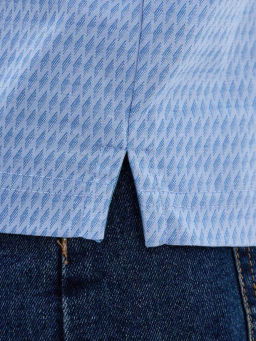 Джемпер мужской с воротником поло GREG G155-TD1246-LT5140 (голубой)  фото 3