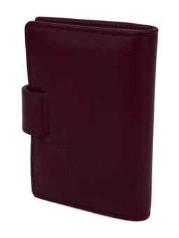 LACCOMA визитница 708-57-красное вино натуральная кожа полиэстр